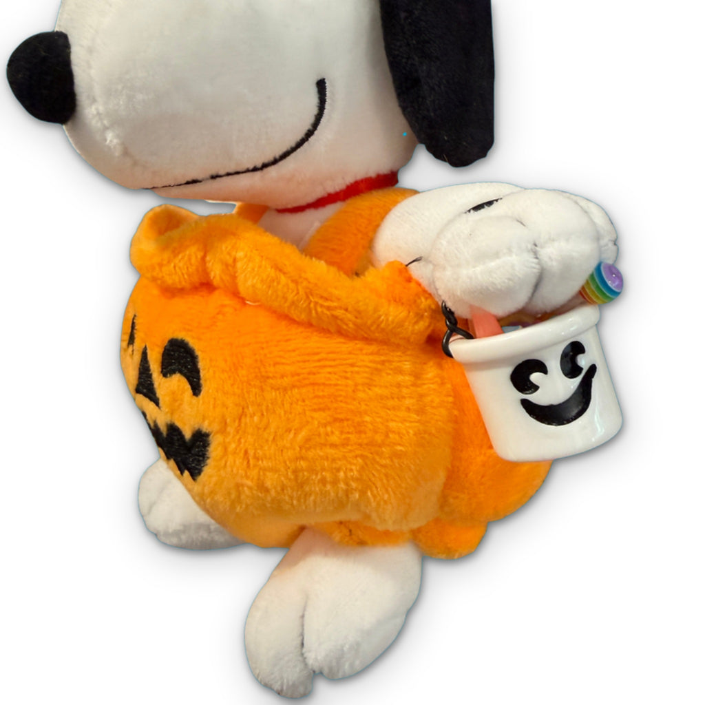 Snoopy Halloween Pumpkin Plush Bag Charm Keychain