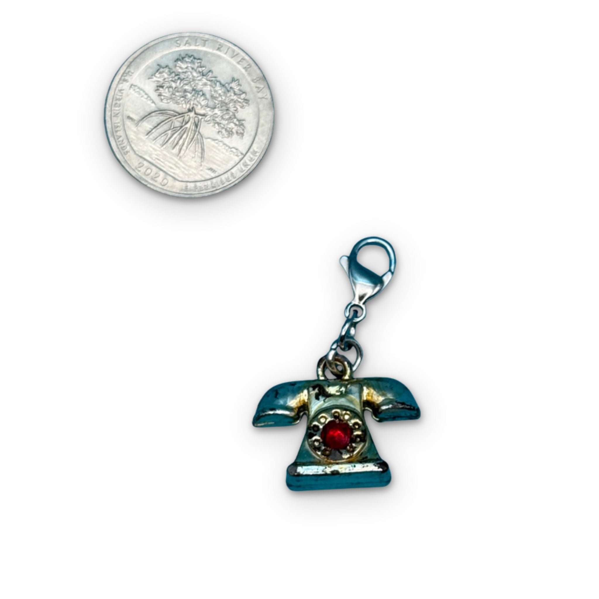 Turquoise & Ruby Red   s &  Drop - hello kitty sanrio japan kawaii rare vintage keychain vintage charms for bag nostalgia vintage keychains y2k collectible - Bag Crap
