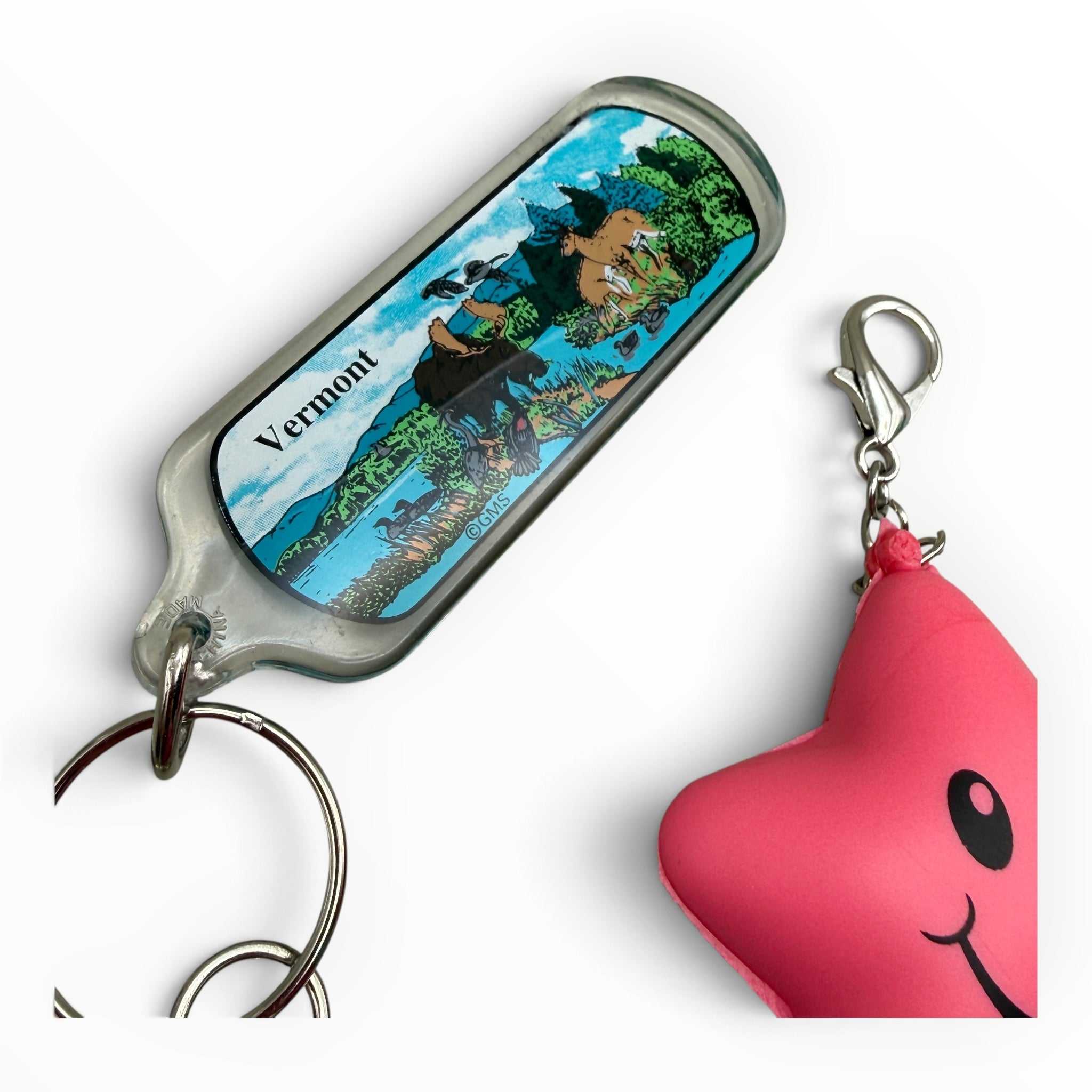 Junk Drawer  s & s: Pink & Teal - barbie doll toy pink rare vintage keychain vintage charms for bag nostalgia vintage keychains y2k collectible - Bag Crap