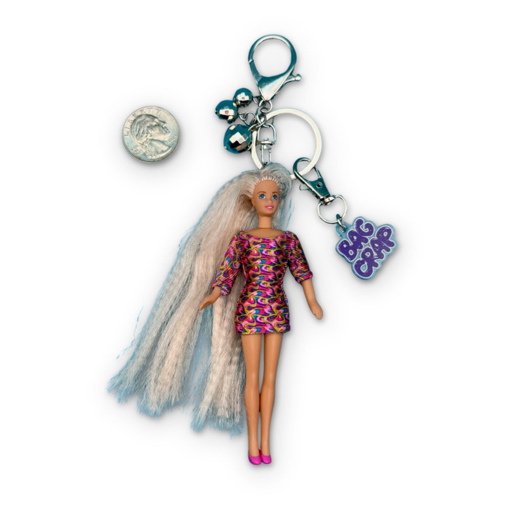Vintage 1992 'Totally Hair' Barbie Keychain Bag Charm