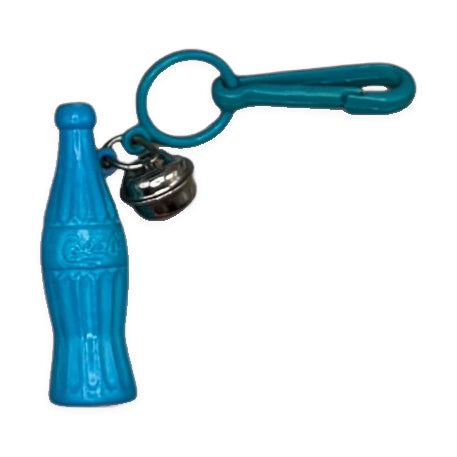 Vintage Junk Drawer Keychains & Bag Charms: Blue & Orange