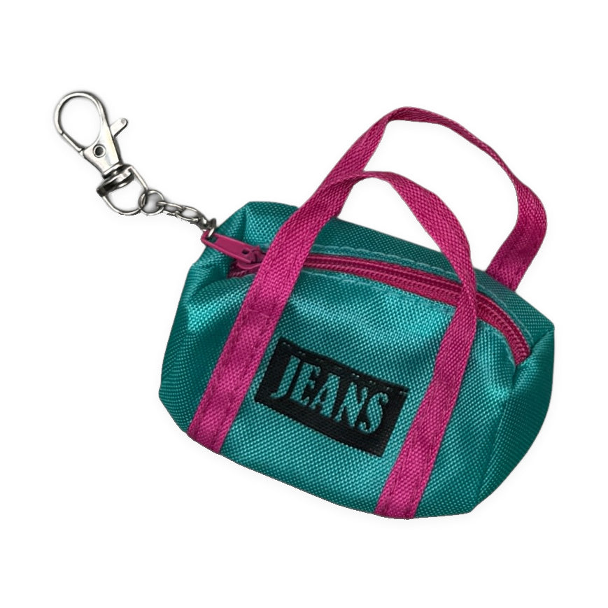 Junk Drawer  s & s: Pink & Teal - barbie doll toy pink rare vintage keychain vintage charms for bag nostalgia vintage keychains y2k collectible - Bag Crap