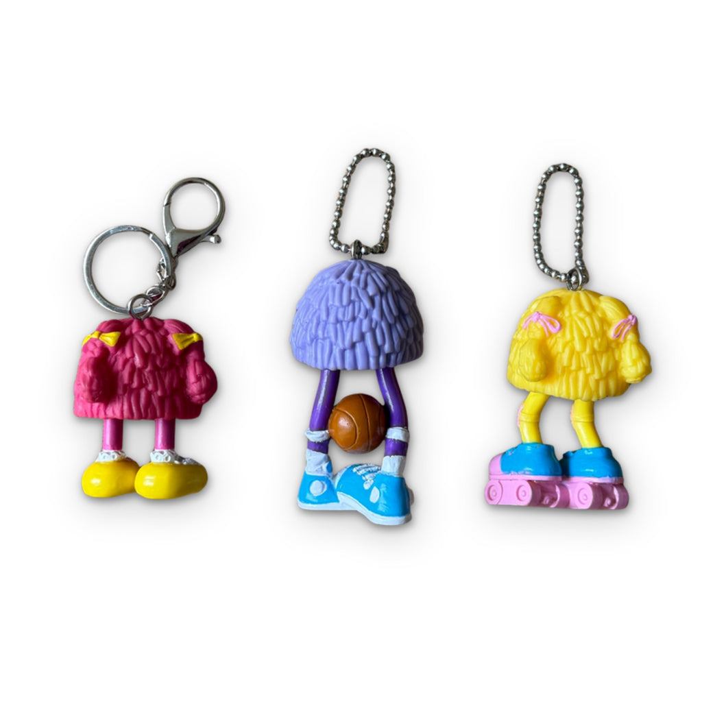 Vintage 80s McDonald's Fry Guys Happy Meal Bag Charm Keychains