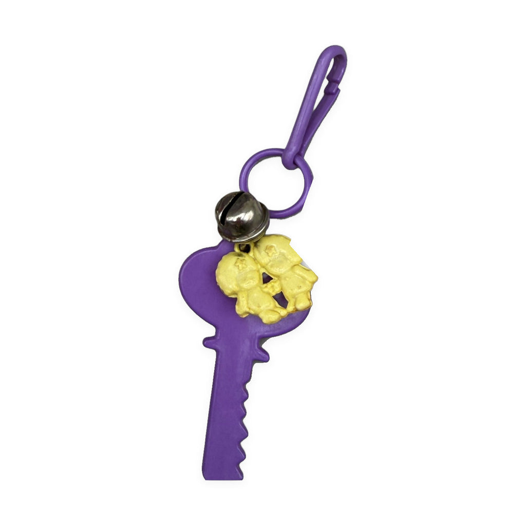 Vintage Junk Drawer Keychains & Bag Charms: Purple & Red