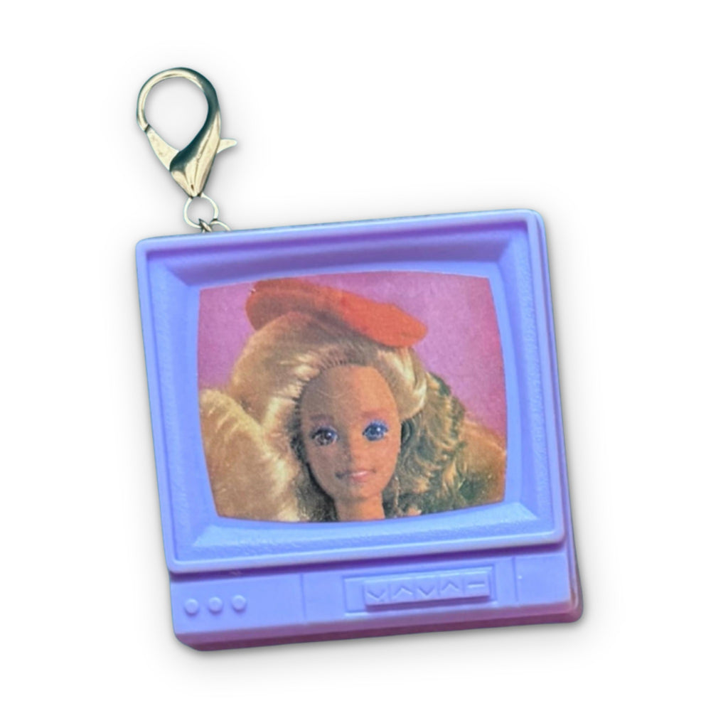 Vintage 90s Barbie Appliances & Wind-Up Toy Bag Charms