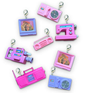 90s Barbie Appliances & Wind-Up Toy  s - barbie doll toy pink rare vintage keychain vintage charms for bag nostalgia vintage keychains y2k collectible - Bag Crap