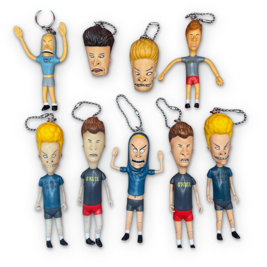 RARE: Vintage '90s Beavis and Butthead Keychains & Bag Charms