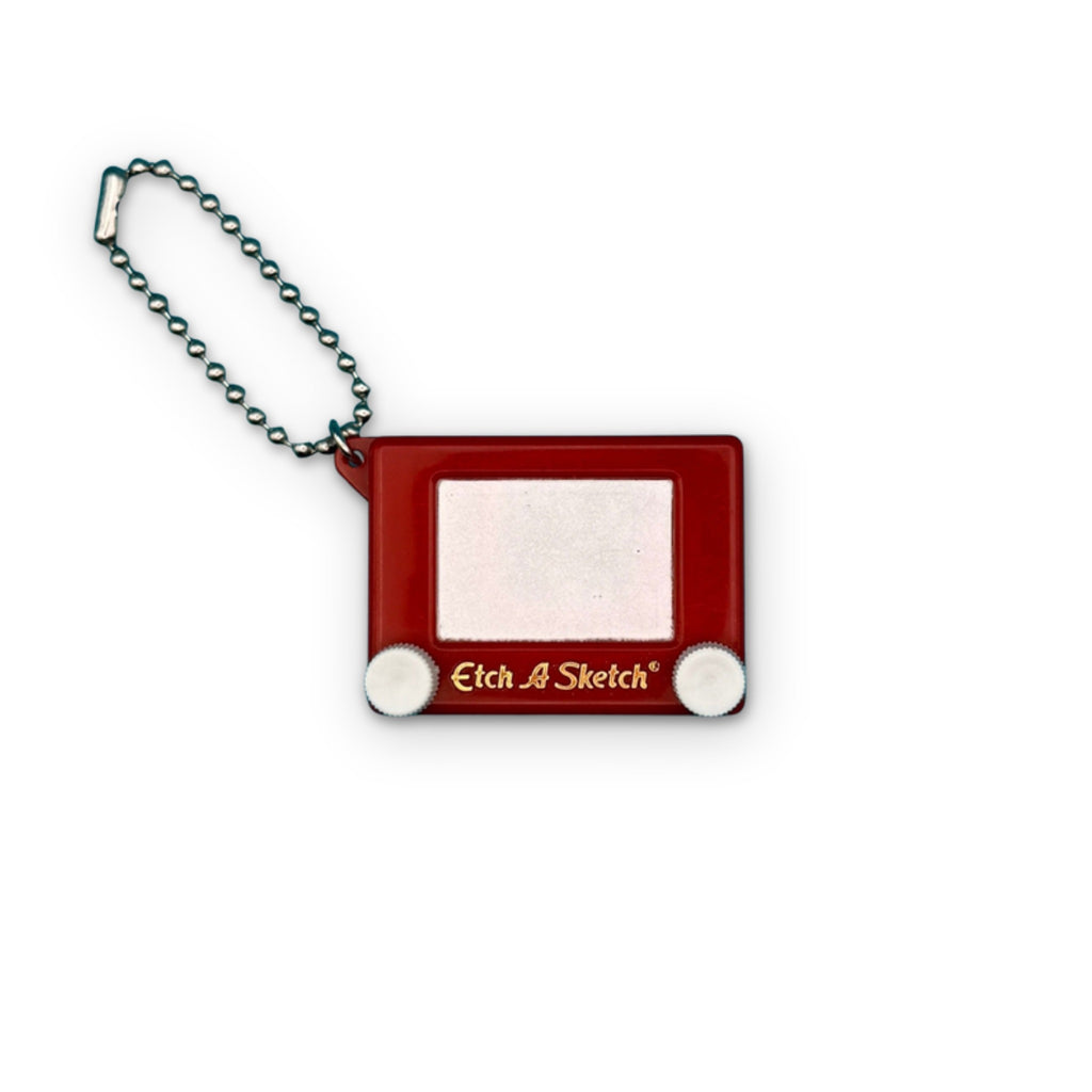 Vintage 90s Etch-A-Sketch Bag Charm Keychain
