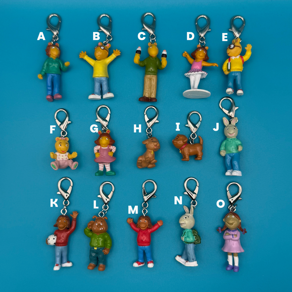 RARE Vintage ‘90s Arthur PBS Character Mini Bag Charms