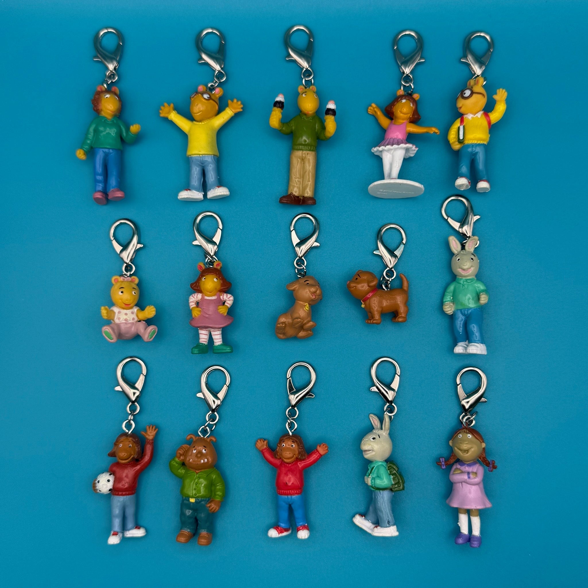RARE  ‘90s Arthur PBS Character Mini  s -  vintage keychain vintage charms for bag nostalgia vintage keychains y2k collectible - Bag Crap