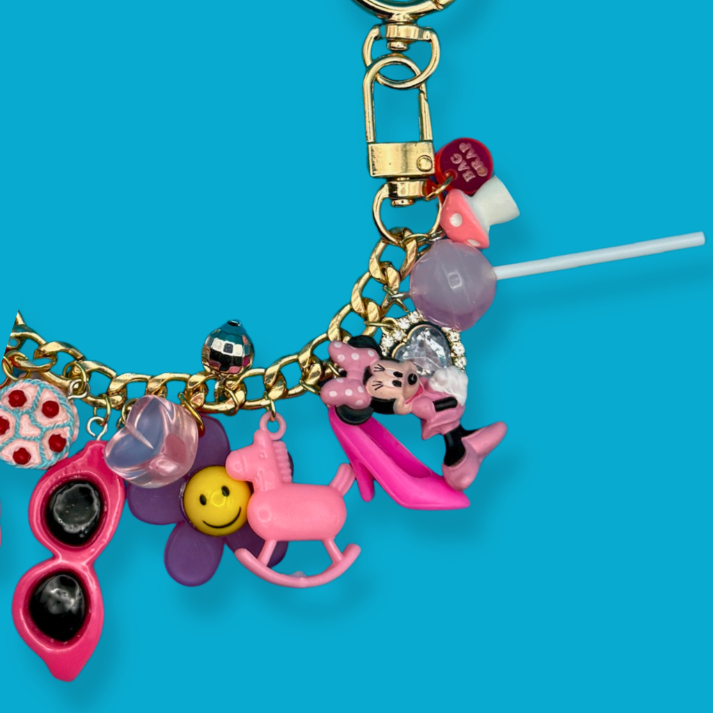 1:1 Vintage Barbie Shoes + Hello Kitty Bag Charm Chain