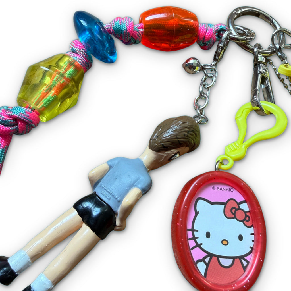 Vintage Butt-Head Polly Pocket Keychain Bag Charm Set