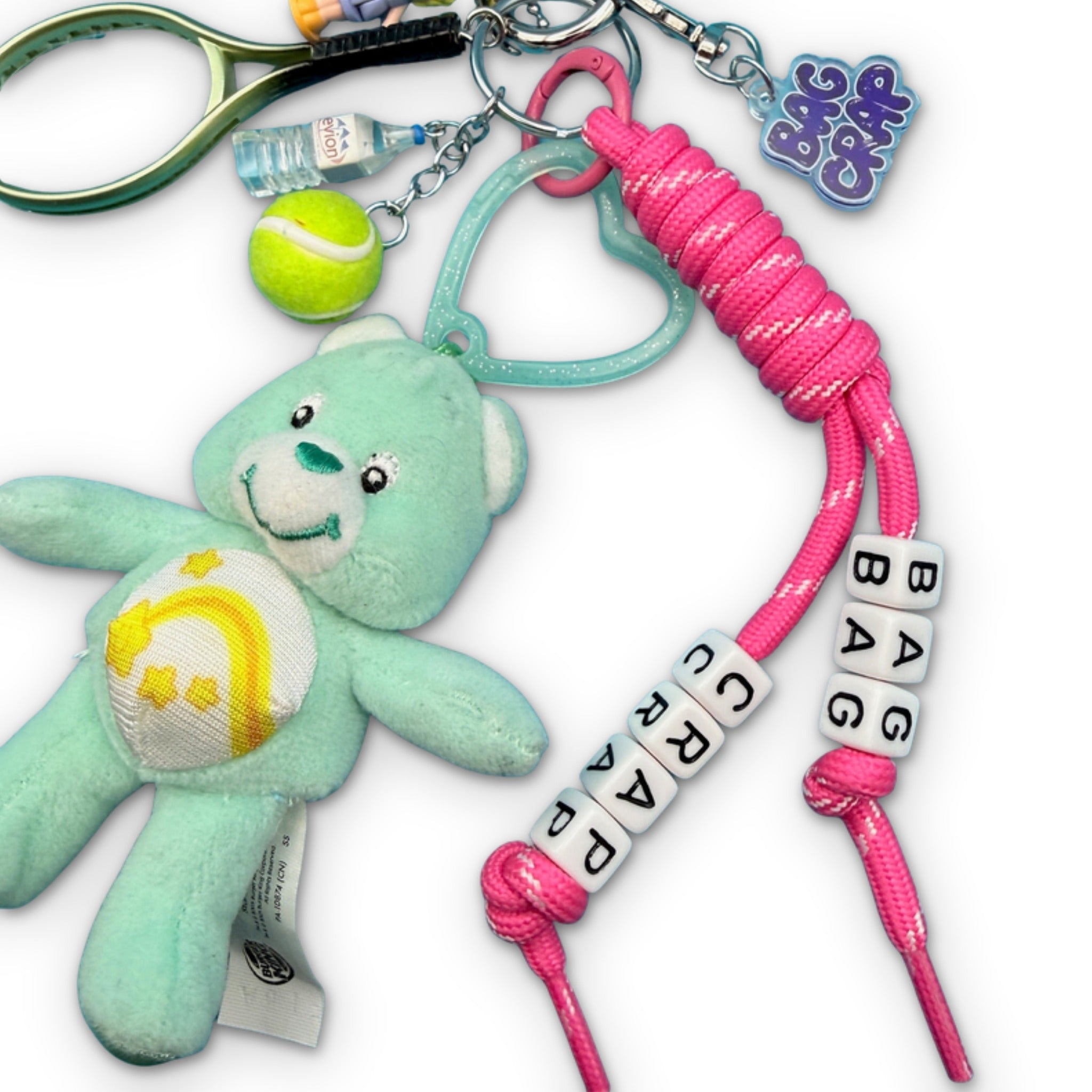 Care Bear + Polly Pocket   Pack - vintage bag charm packs nostalgia vintage y2k vintage keychain vintage charms for bag nostalgia vintage keychains y2k collectible - Bag Crap
