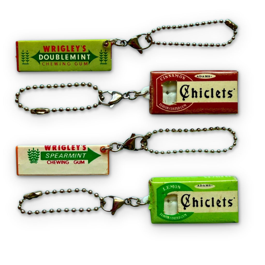 Vintage Chewing Gum Mini Trinket Bag Charms