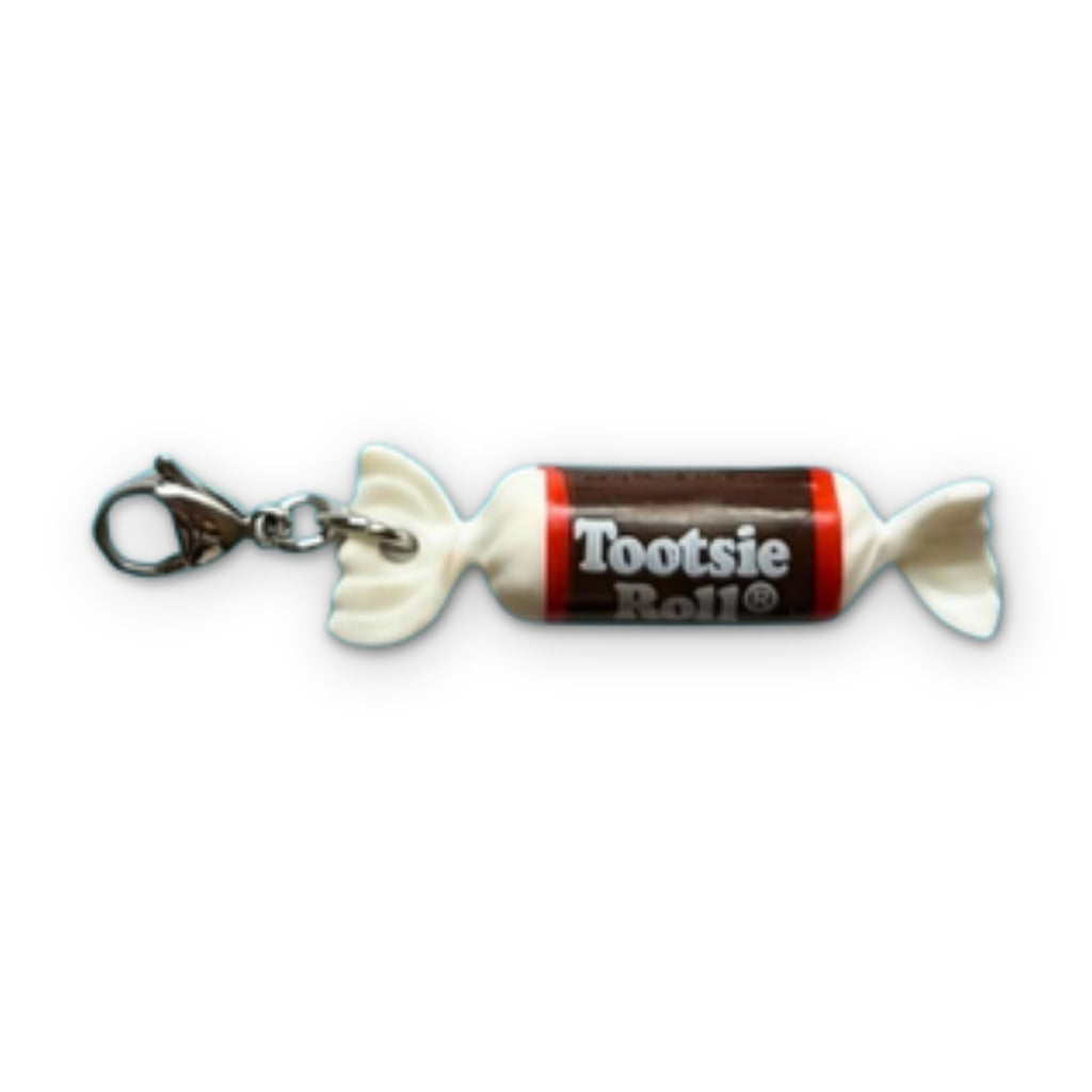 Vintage Tootsie Roll & Tootsie Pop Candy Keychain Charms