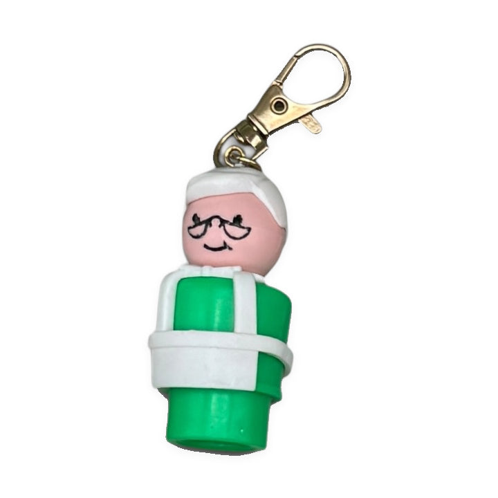 Junk Drawer s &  s: Green & Peach - barbie doll toy pink rare vintage keychain vintage charms for bag nostalgia vintage keychains y2k collectible - Bag Crap