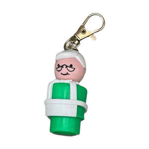 Junk Drawer s &  s: Green & Peach - barbie doll toy pink rare vintage keychain vintage charms for bag nostalgia vintage keychains y2k collectible - Bag Crap