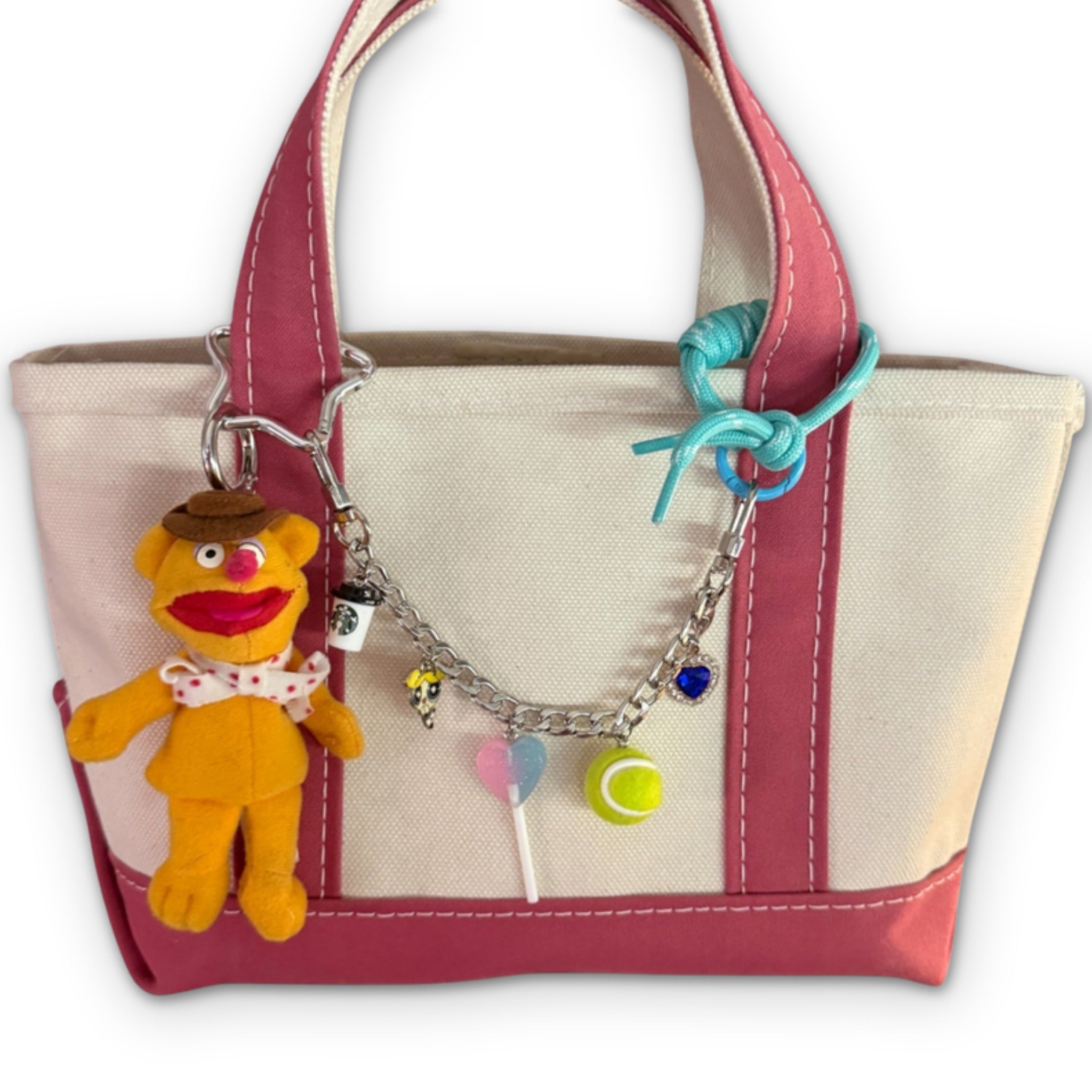 Fozzie Bear Muppets Plush -  vintage keychain vintage charms for bag nostalgia vintage keychains y2k collectible - Bag Crap