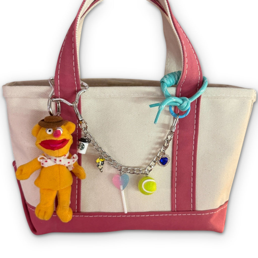 Vintage Fozzie Bear Muppets Plush Bag Charm