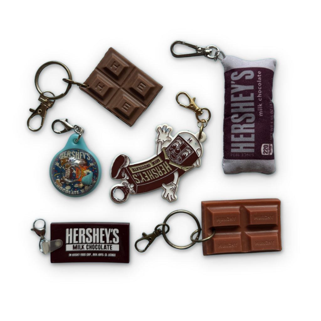 Vintage Hershey Chocolate Keychains & Bag Charms