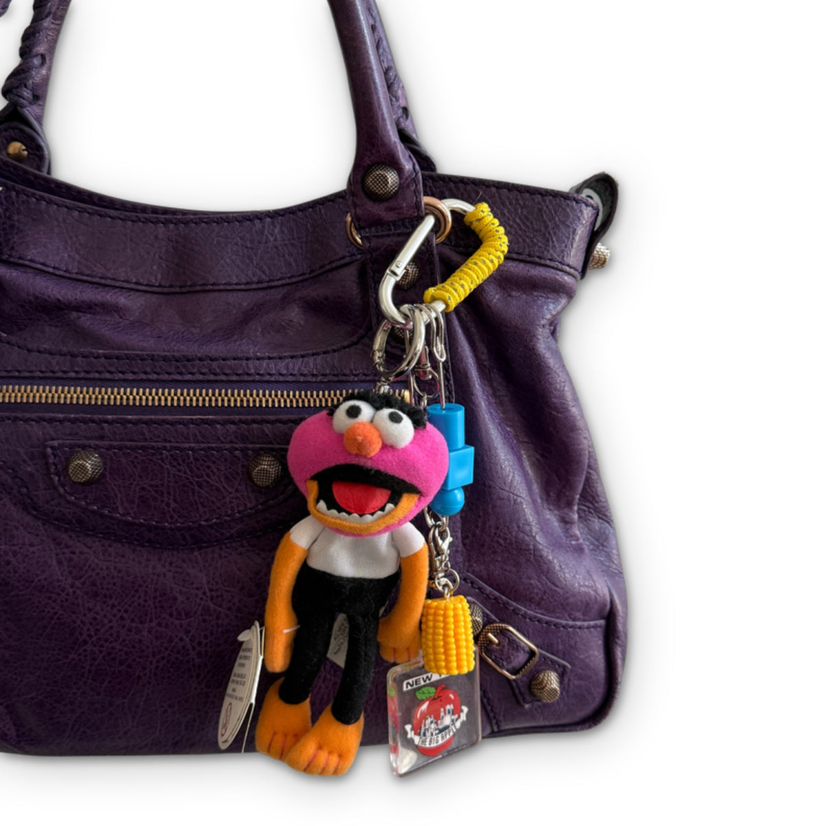 Vintage Keychain Bag Charm Set - Animal The Muppets on a white background