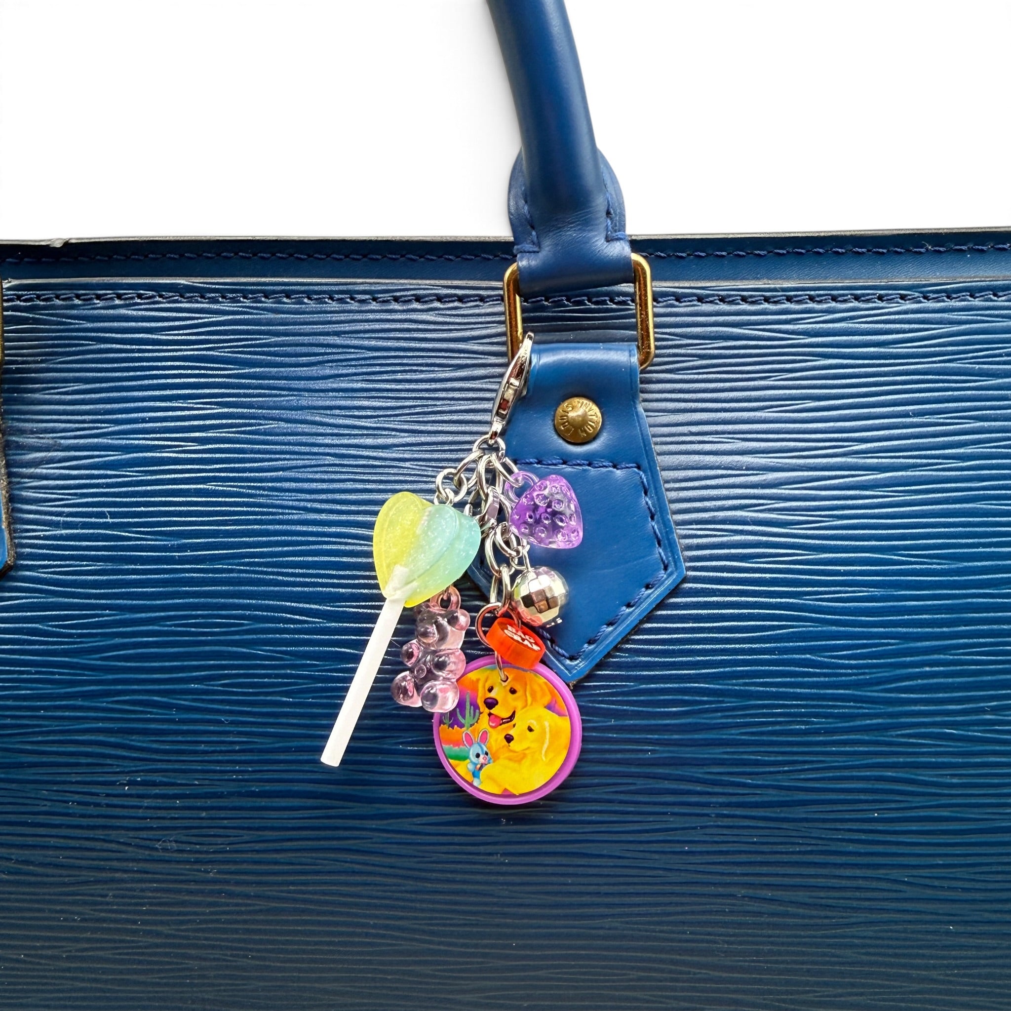 Lisa Frank Golden Retriever -  vintage keychain vintage charms for bag nostalgia vintage keychains y2k collectible - Bag Crap