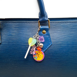 Lisa Frank Golden Retriever -  vintage keychain vintage charms for bag nostalgia vintage keychains y2k collectible - Bag Crap