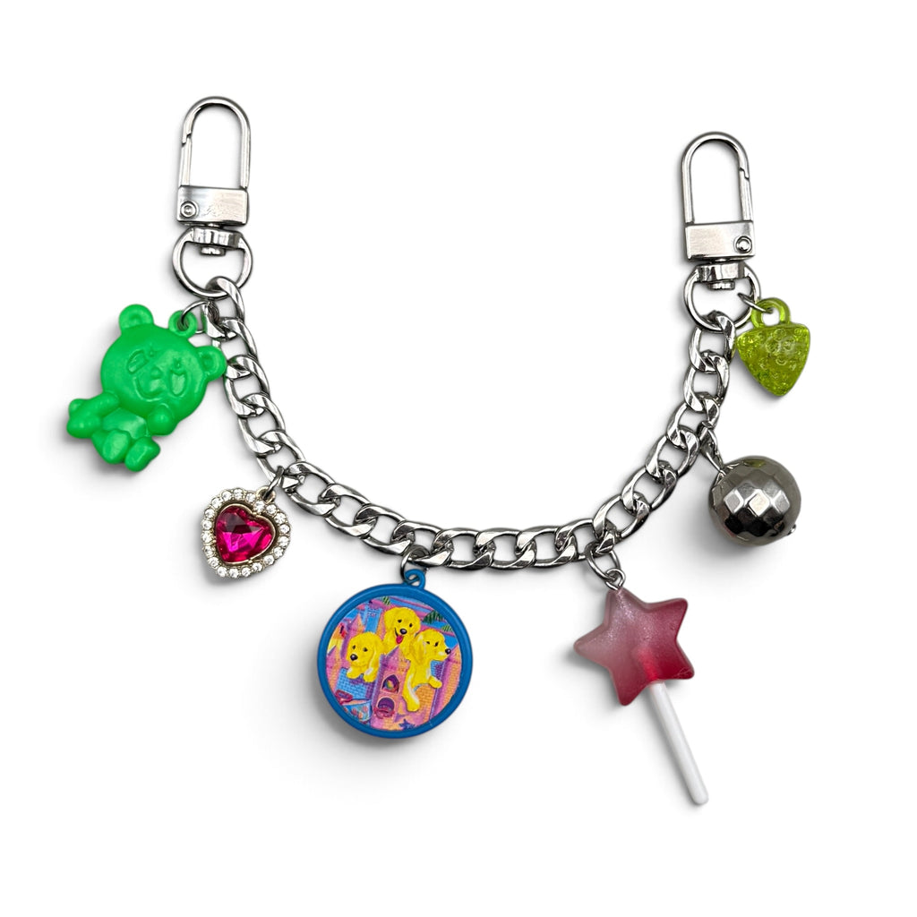 Vintage Lisa Frank Puppy Panda Bag Chain