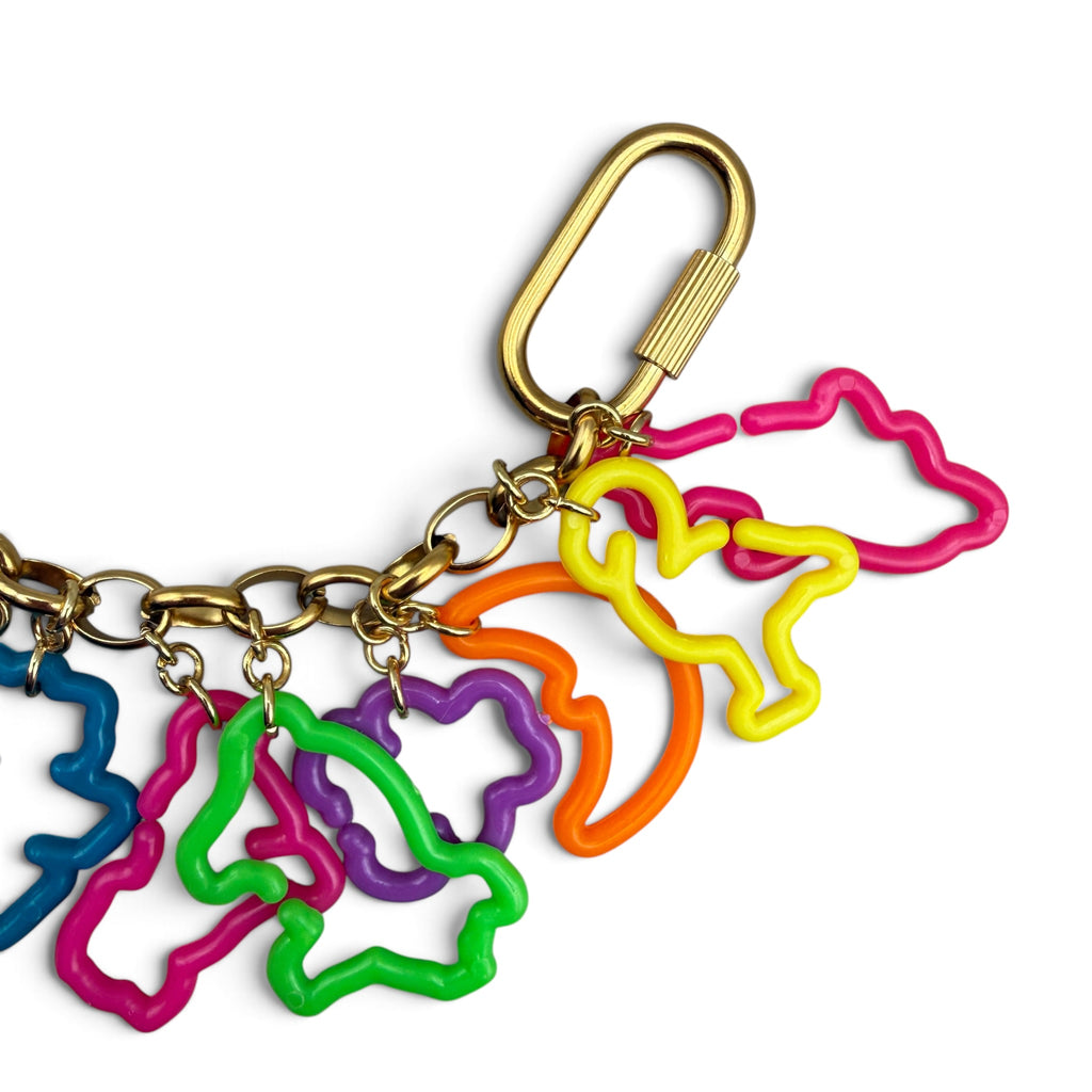 Vintage Lisa Frank Trinket Gold Bag Chain