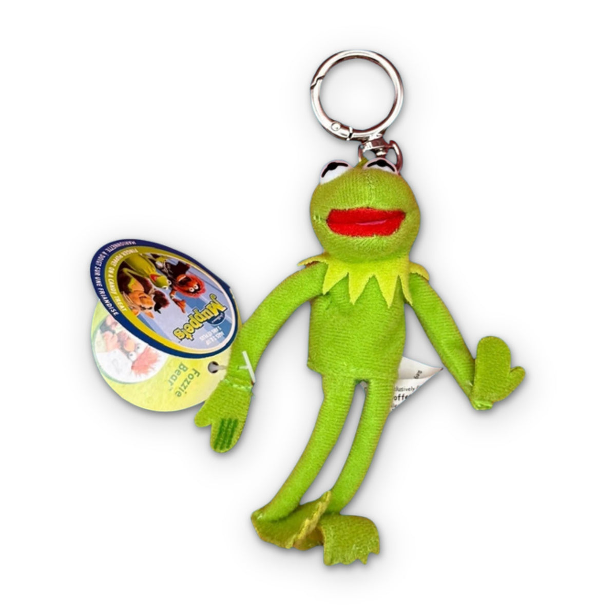 Bag Crap Vintage Mini Kermit the Frog Plush Bag Charm on a white background