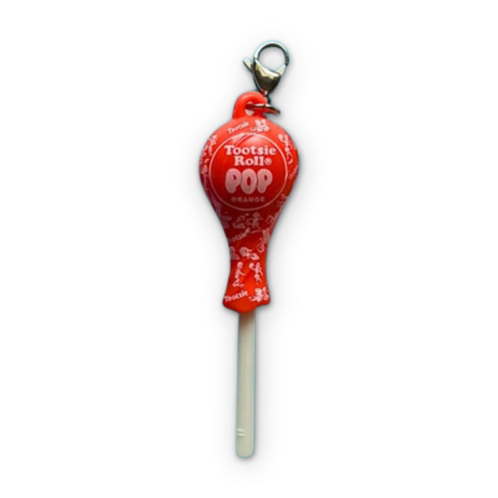 Vintage Tootsie Roll & Tootsie Pop Candy Keychain Charms