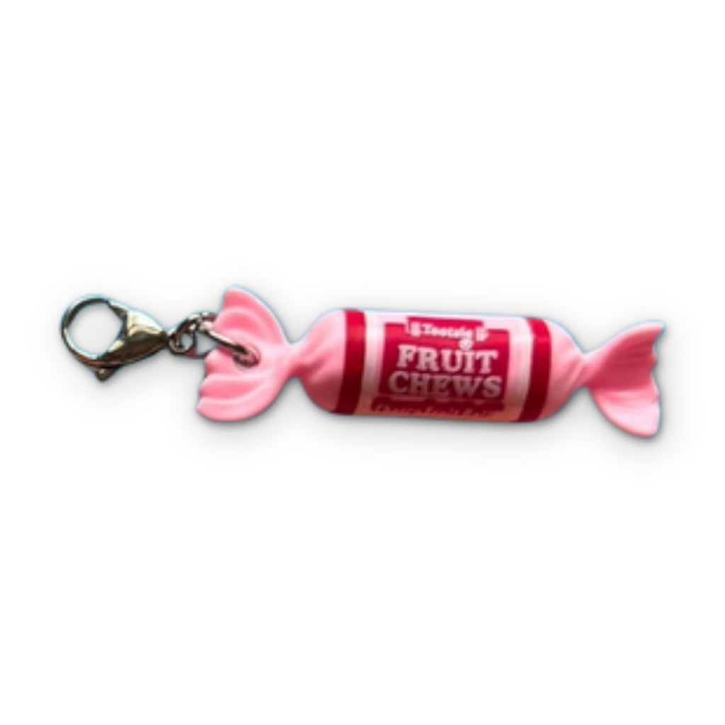 Vintage Tootsie Roll & Tootsie Pop Candy Keychain Charms