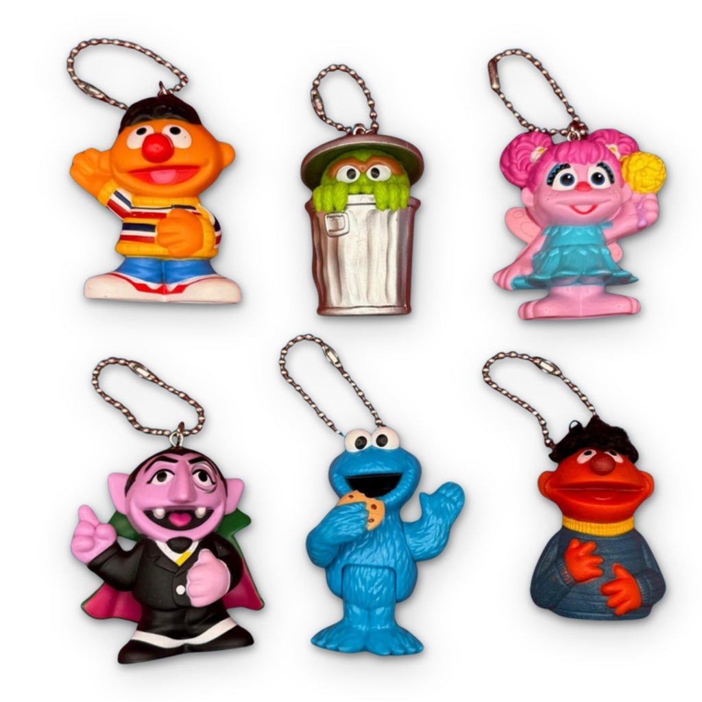 Vintage Sesame Street Toy Bag Charms