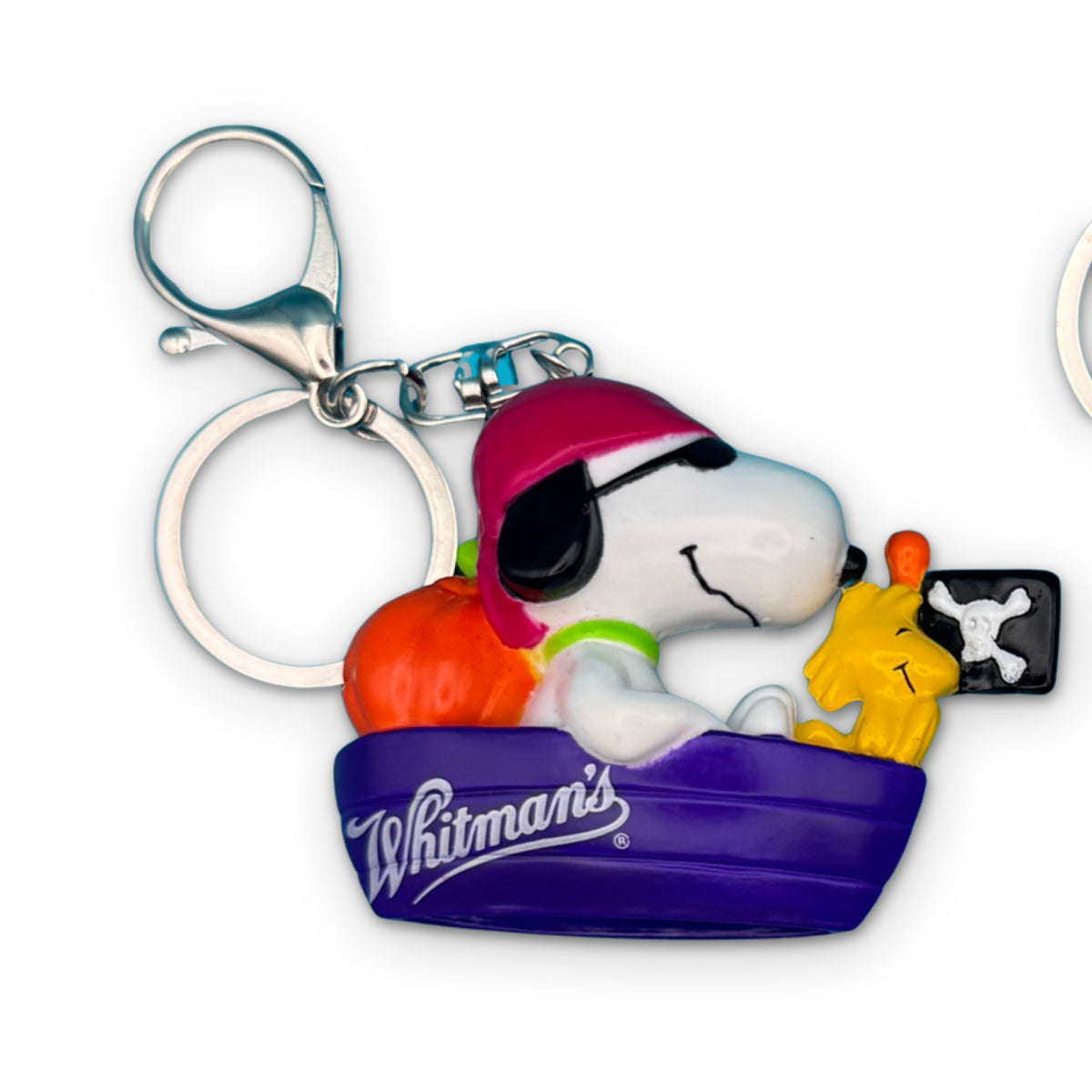 Pirate Snoopy & Woodstock - Vintage Snoopy Halloween Keychain Bag Charms I, on a white background