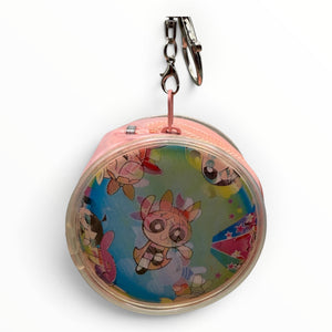 Powerpuff Girls Holographic Coin Purse  s -  vintage keychain vintage charms for bag nostalgia vintage keychains y2k collectible - Bag Crap