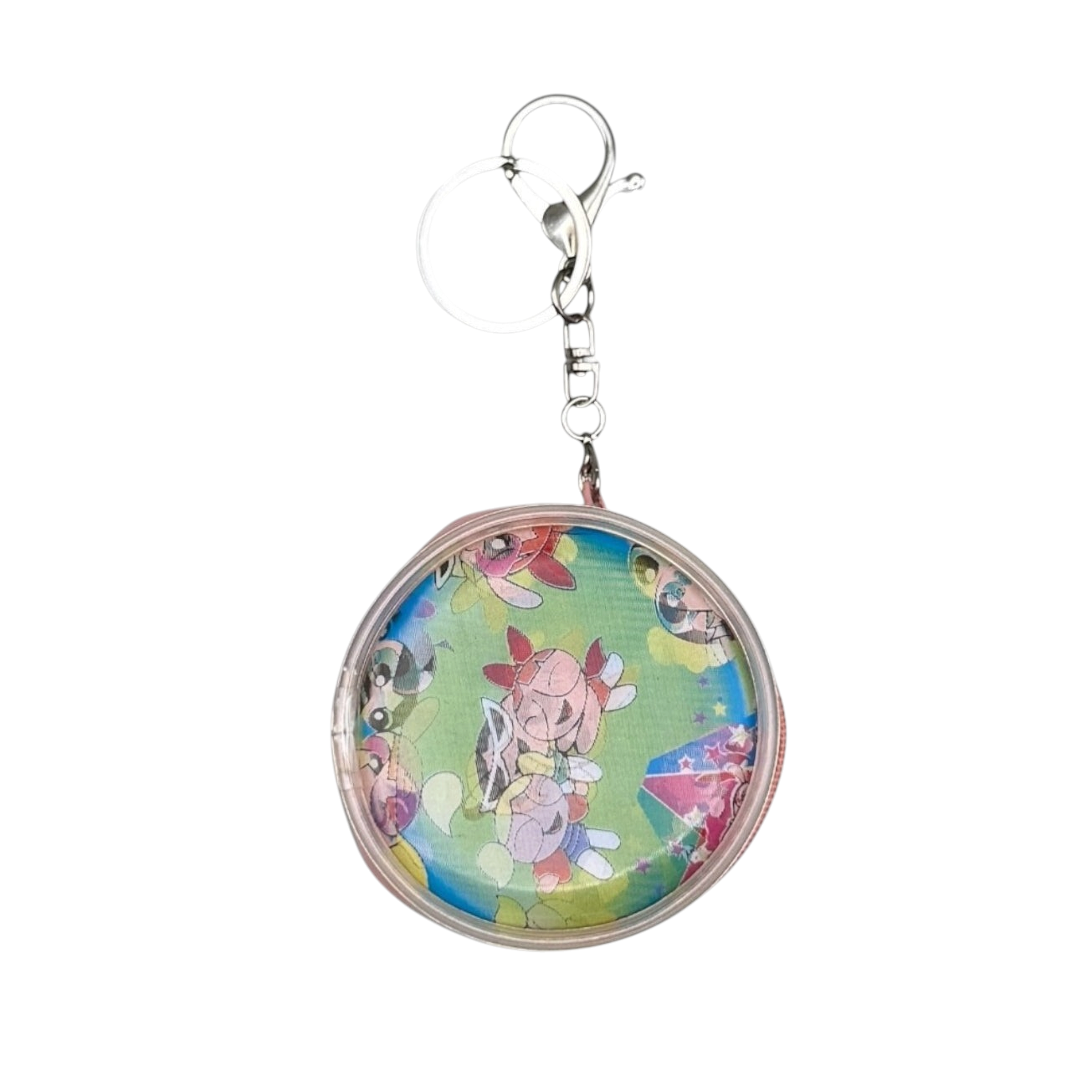 Powerpuff Girls Holographic Coin Purse  s -  vintage keychain vintage charms for bag nostalgia vintage keychains y2k collectible - Bag Crap