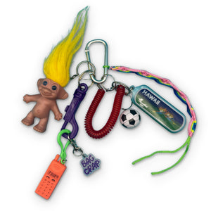 Yellow Troll Cell Phone   Pack - troll charms troll keychains vintage keychain vintage charms for bag nostalgia vintage keychains y2k collectible - Bag Crap