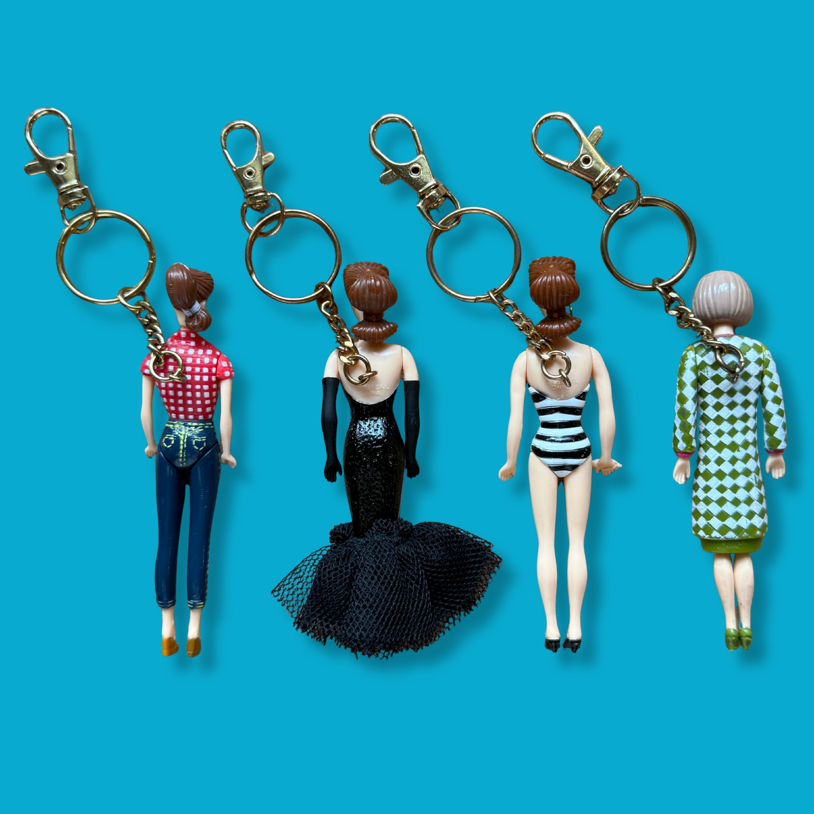 90's Rare Brunette Barbie s - barbie doll toy pink rare vintage keychain vintage charms for bag nostalgia vintage keychains y2k collectible - Bag Crap