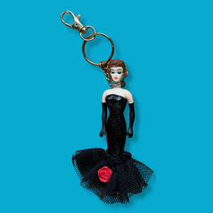 90's Rare Brunette Barbie s - barbie doll toy pink rare vintage keychain vintage charms for bag nostalgia vintage keychains y2k collectible - Bag Crap