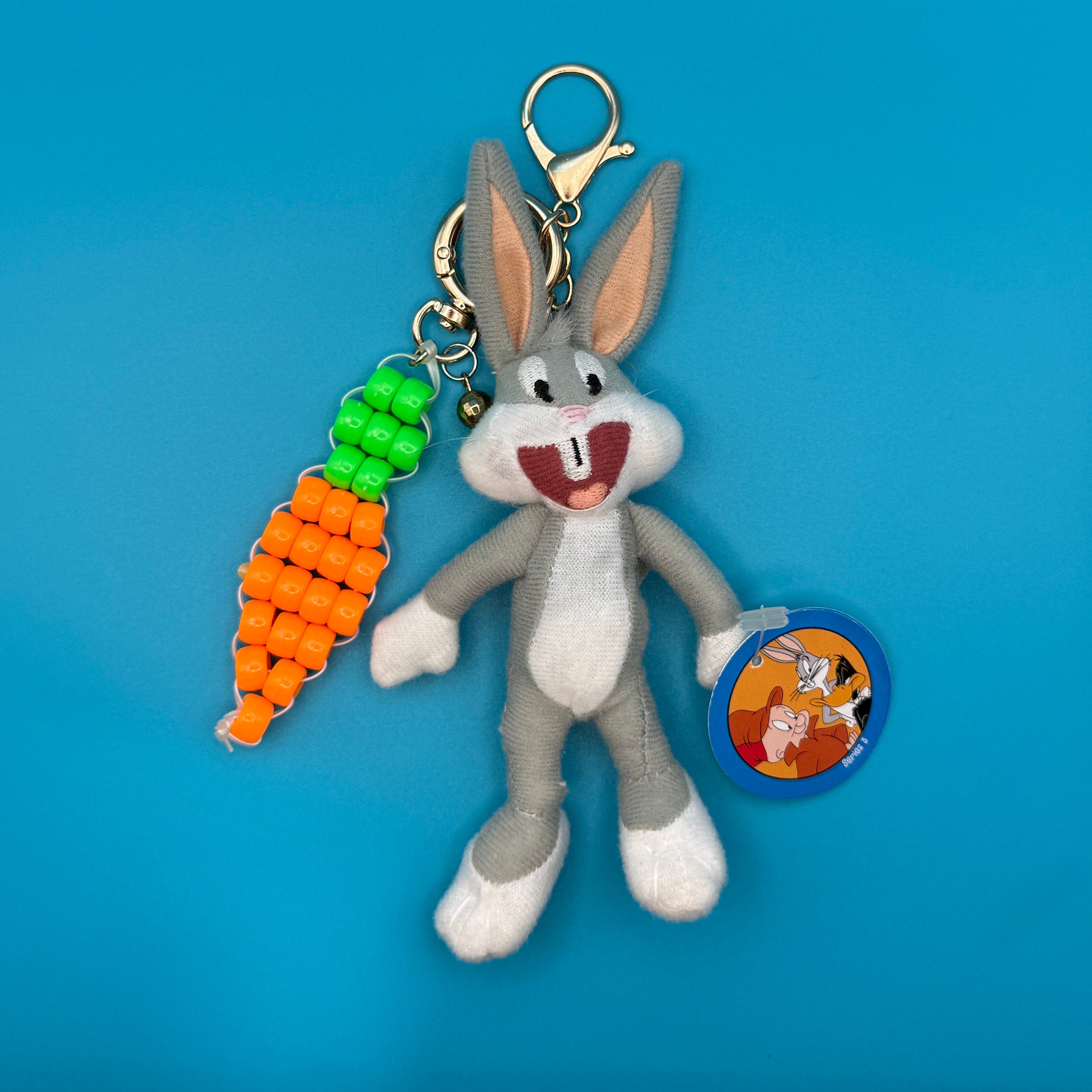 Bugs Bunny Beaded Carrot    Pack - vintage bag charm packs nostalgia vintage y2k vintage keychain vintage charms for bag nostalgia vintage keychains y2k collectible - Bag Crap