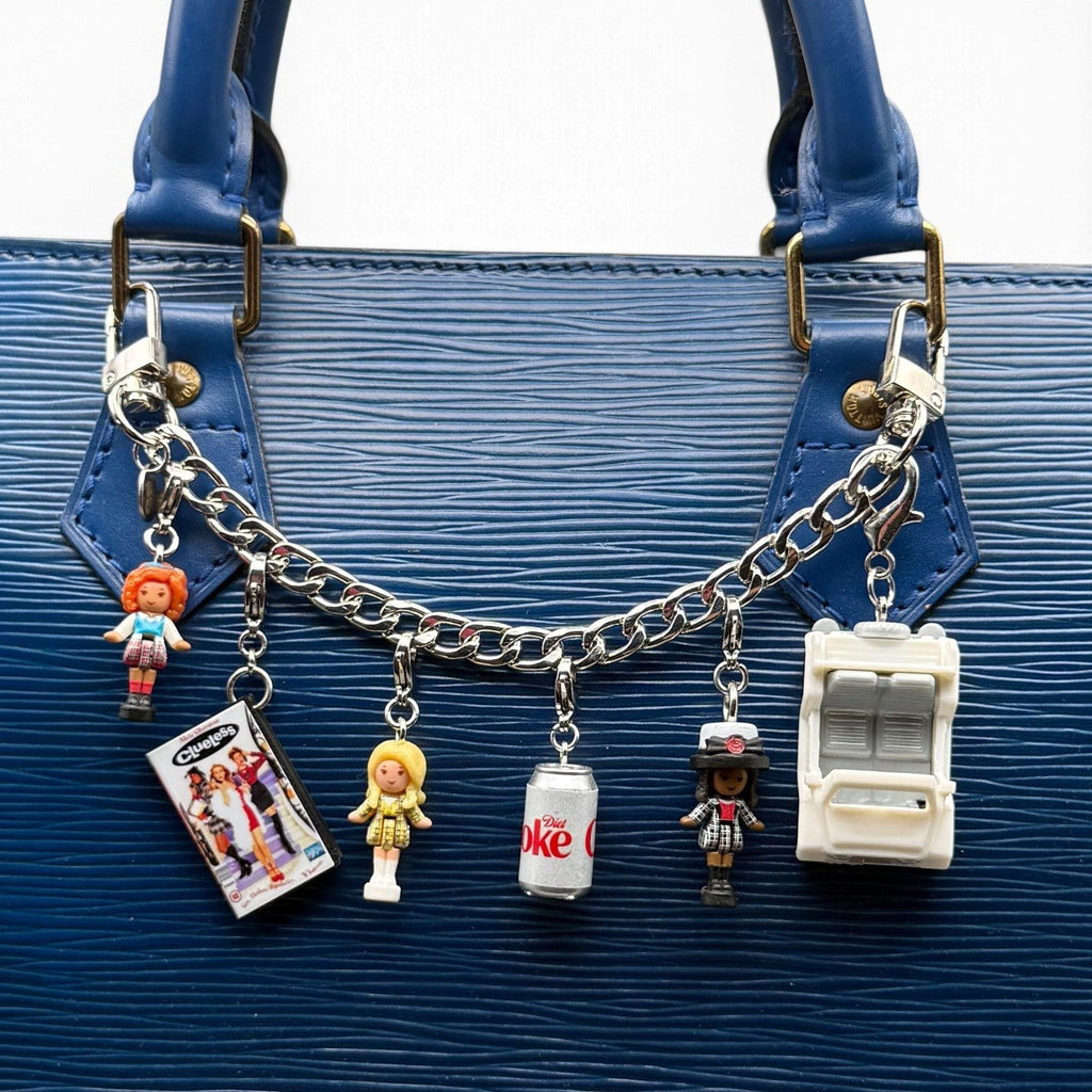 Clueless Polly Pocket Diet Coke Bag Charm Chain