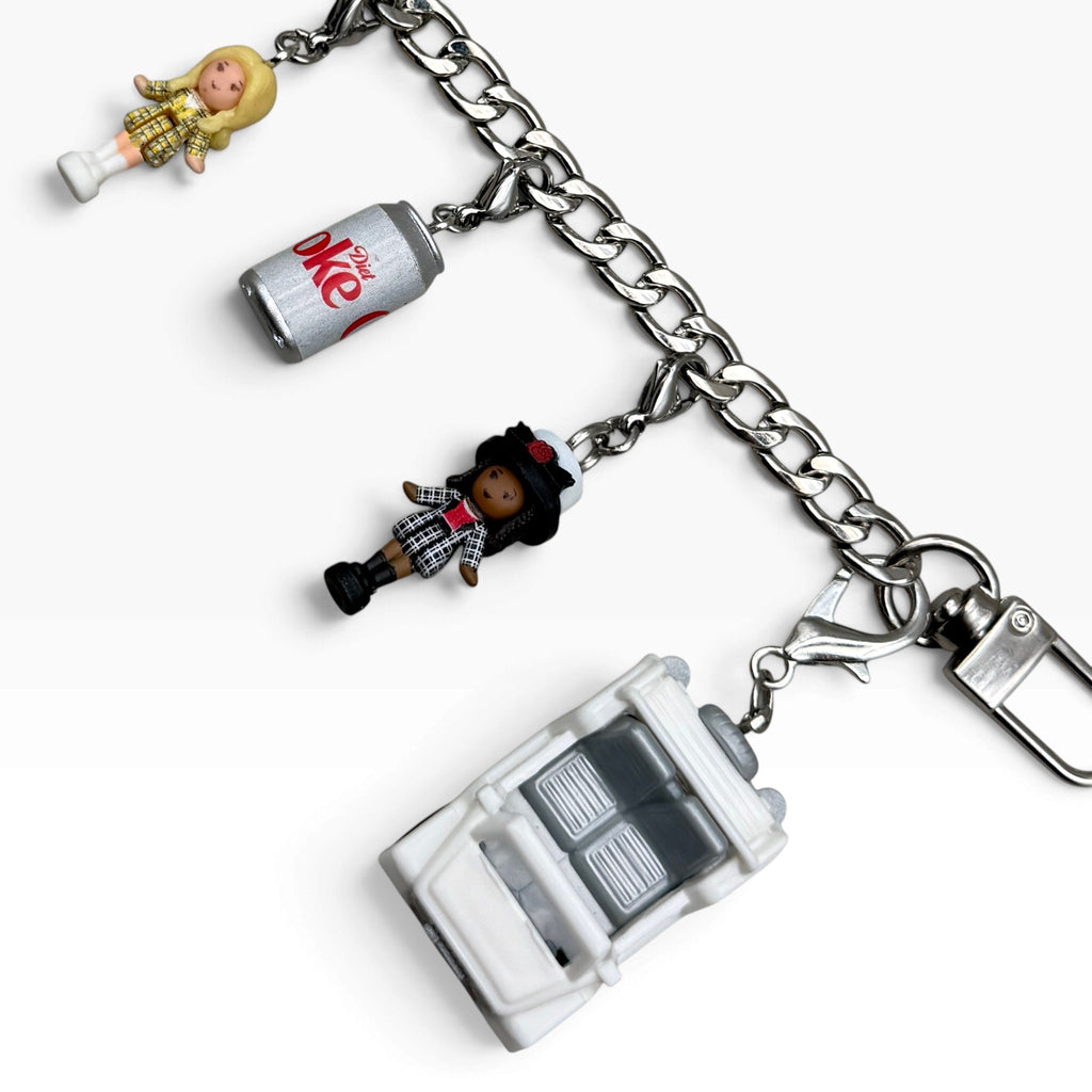 Clueless Polly Pocket Diet Coke Bag Charm Chain