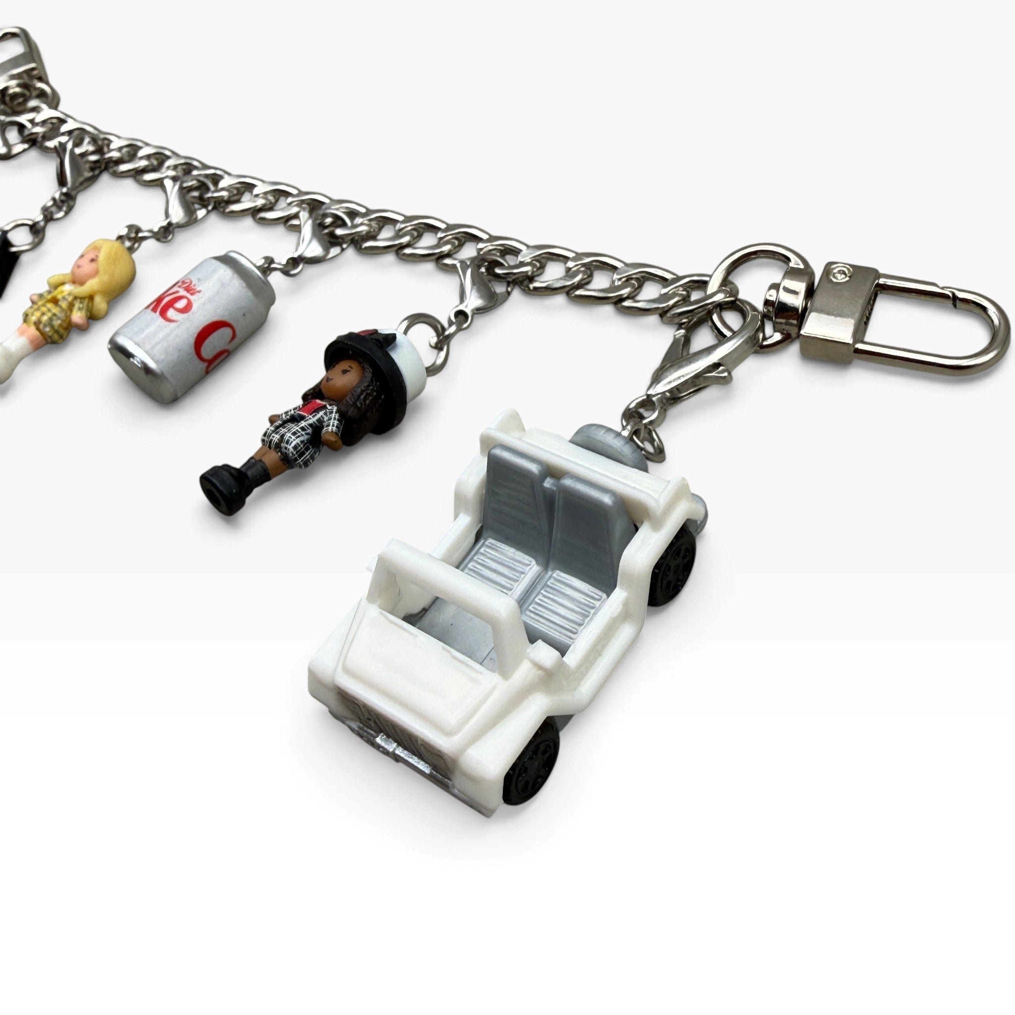 Clueless Polly Pocket Diet Coke   Chain - vintage bag charm chains silver nostalgia vintage y2k vintage keychain vintage charms for bag nostalgia vintage keychains y2k collectible - Bag Crap