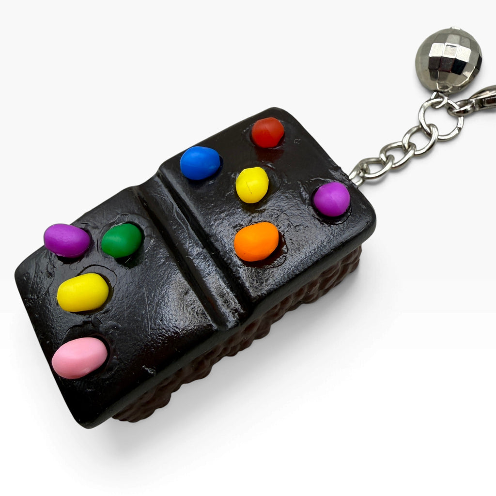 Cosmic Brownie & Disco Ball Bag Charm Keychain