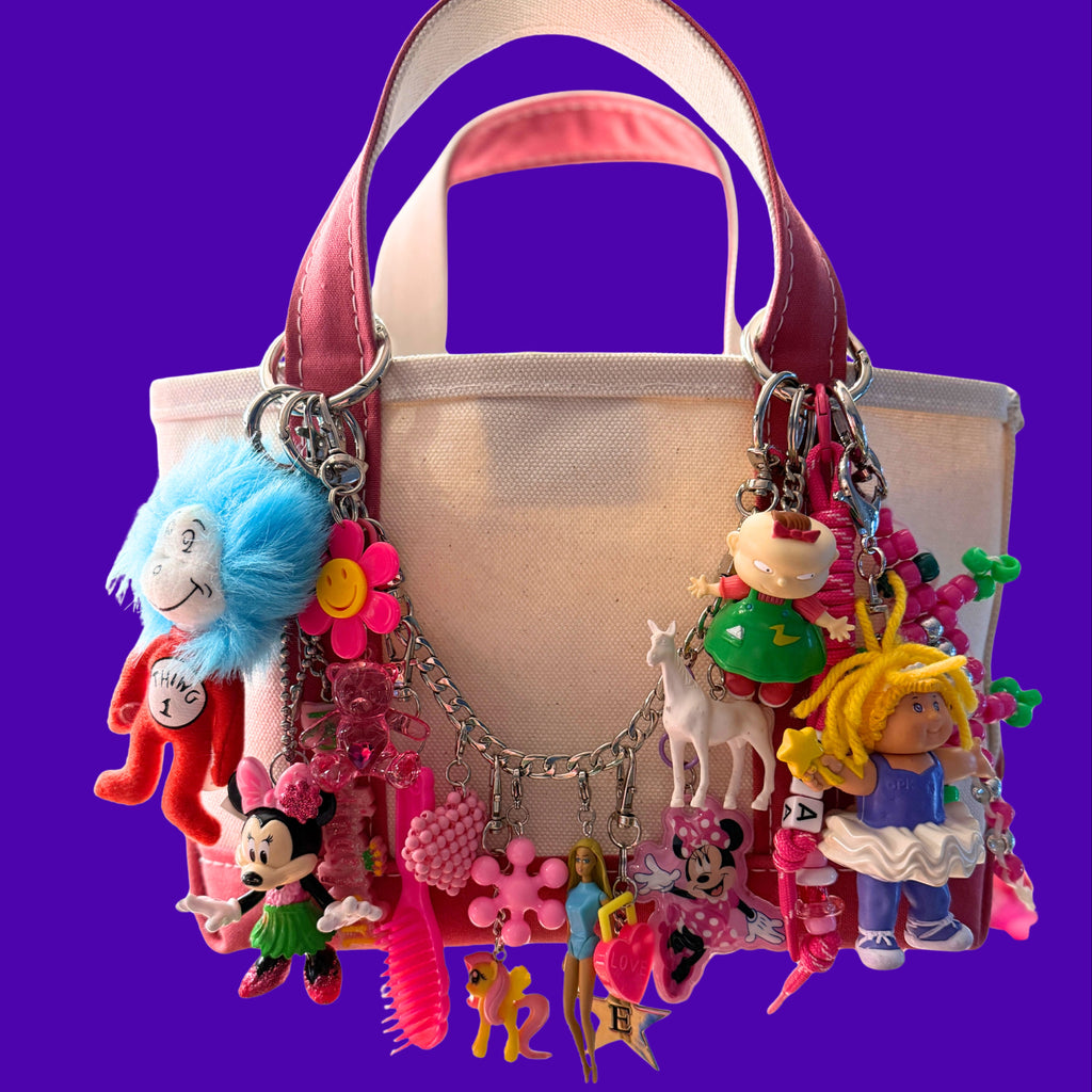 Custom Bag Crap Vintage Bag Charm Set or Chain: Deposit