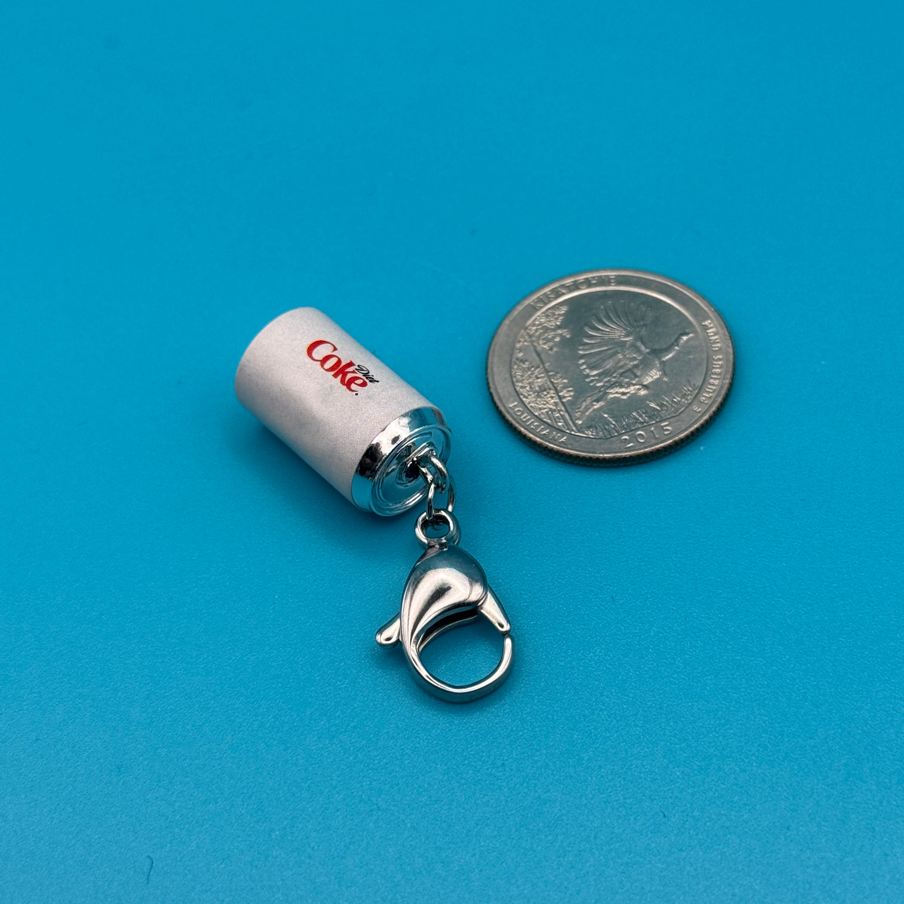 Mini Micro Diet Coke Can -  vintage keychain vintage charms for bag nostalgia vintage keychains y2k collectible - Bag Crap