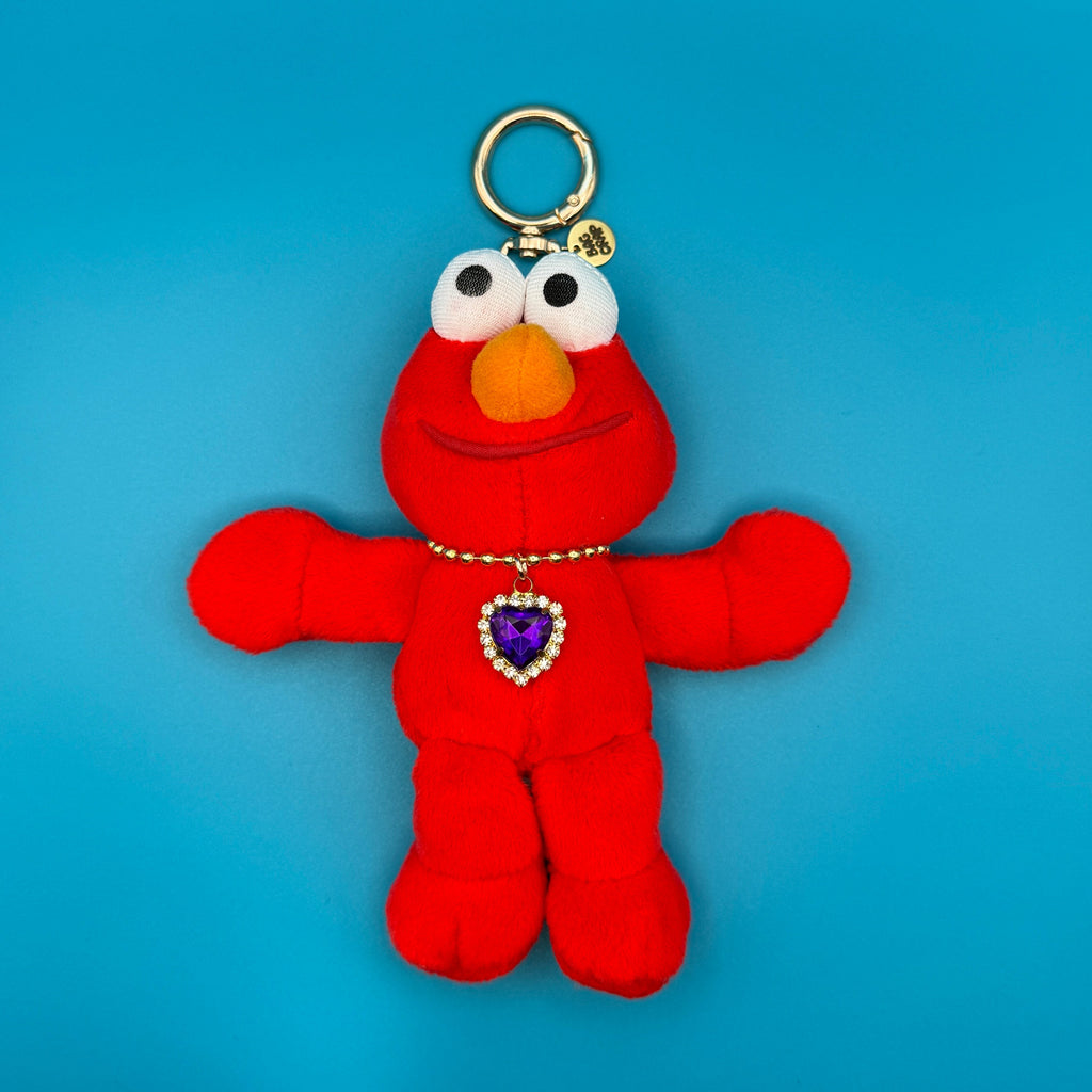 Vintage 90s Elmo Bag Charm Keychain