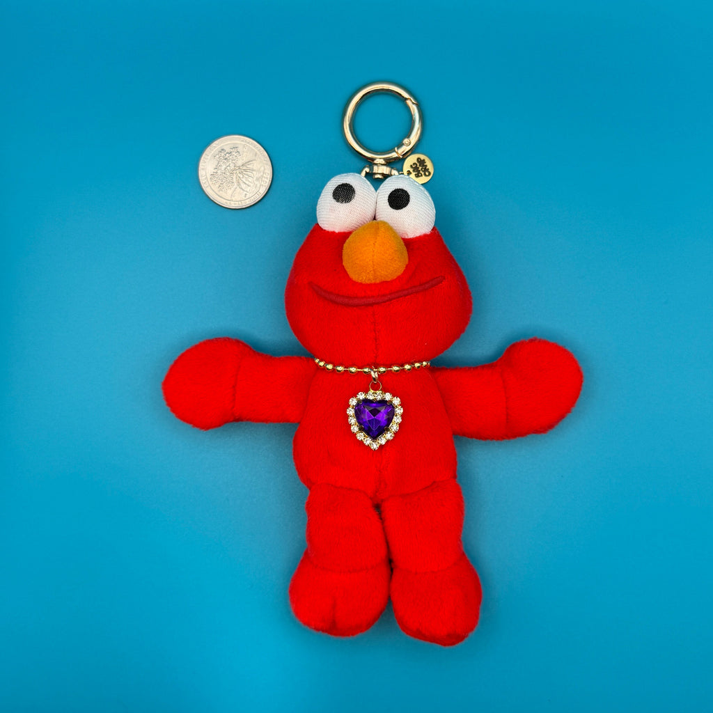 Vintage 90s Elmo Bag Charm Keychain