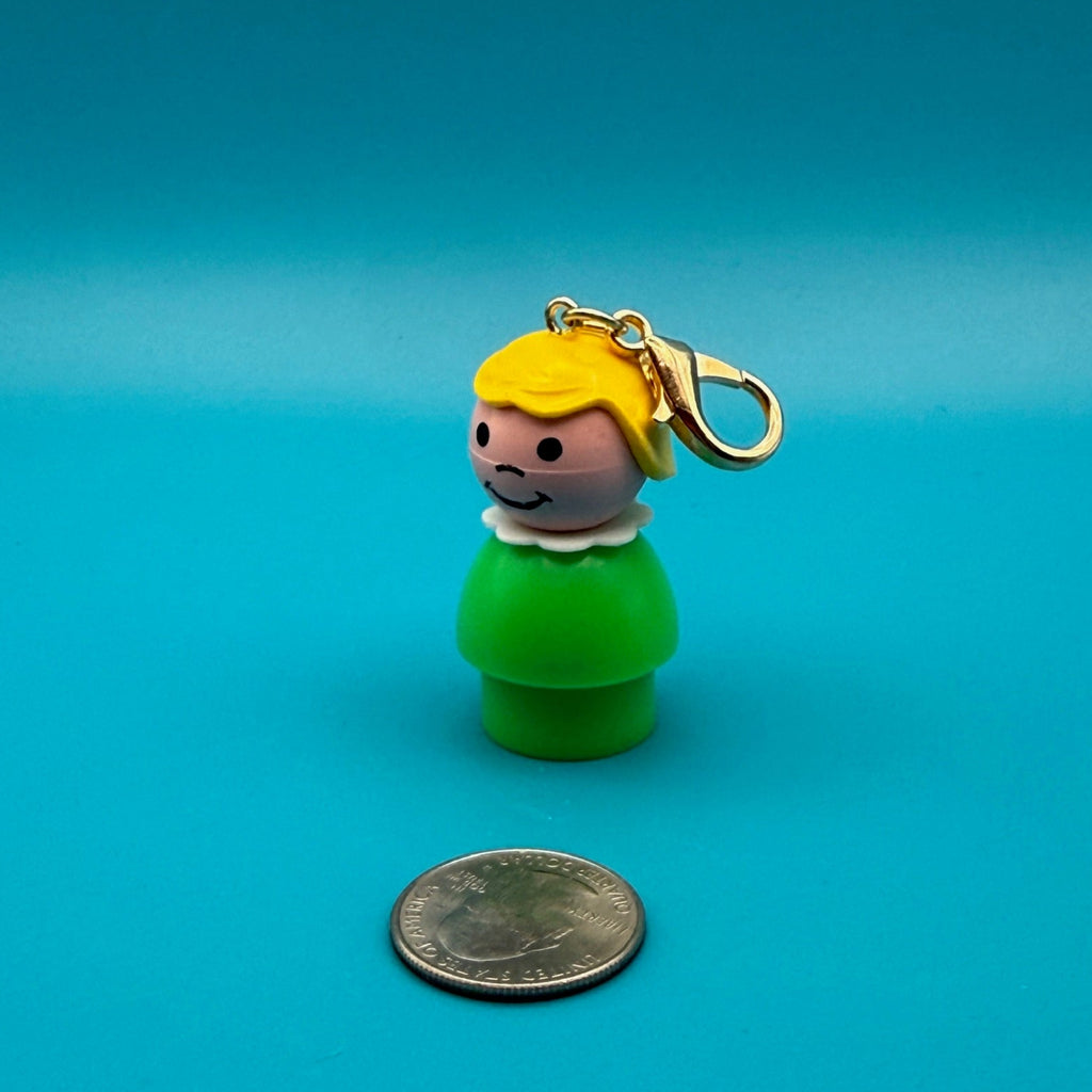 1970s-1980s Vintage Fisher Price Bag Charms —  Gold Hardware