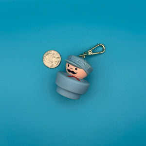 1990s Fisher Price Chunky People  s — Gold Hardware -  vintage keychain vintage charms for bag nostalgia vintage keychains y2k collectible - Bag Crap